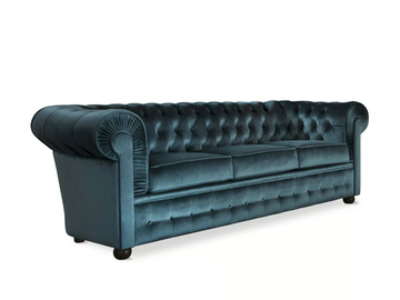 800 - 4 seater tufted fabric sofa by Domingo Salotti - view 2
